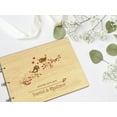 thumbnail image 6 of Darling Souvenir Personalized Engraved Laser Cut Wedding Guest Book Wooden Cover Sign-in Book Registry Guestbook Scrapbook-C8, 6 of 7