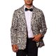 thumbnail image 1 of BLAZER DE FIESTA PARA HOMBRES INSPIRE CHIC IMPRESIÓN DE ANIMAL SOLAPA CON MUESCA CHAQUETA LIGERA 2XL BEIGE MARRÓN, 1 of 6