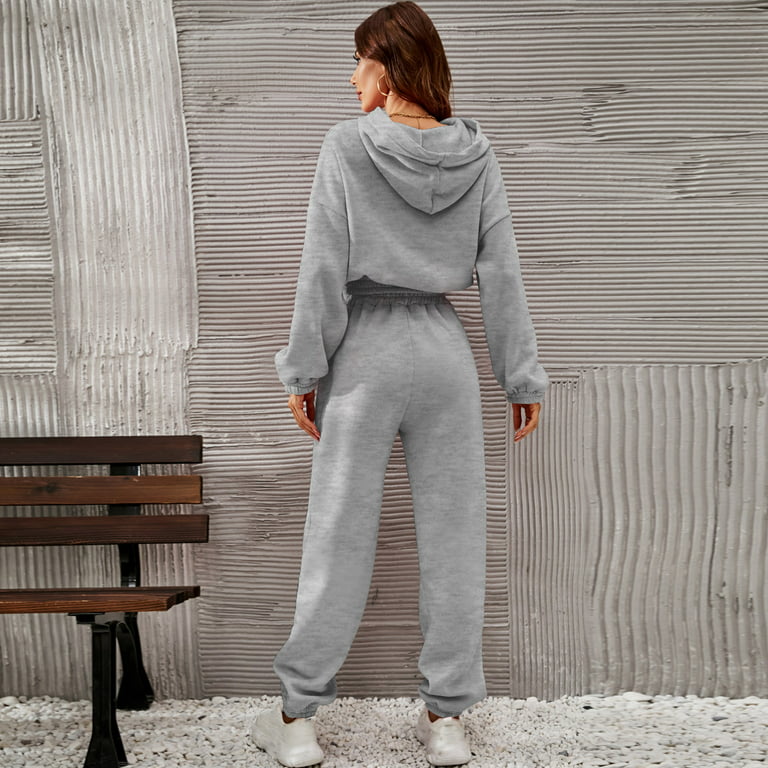 Fall Clearance Sale! RQYYD Women Hoodies Tracksuit Long Sleeve