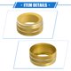 thumbnail image 5 of 3 Uds AC Climatizador Control Perilla Anillo Compatible para Jeep, Dorado Tono, 5 of 8