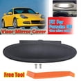 thumbnail image 1 of Sun Visor Vanity Mirror Cover Black Replacement Parts Fit For Porsche 996 997 911 Carrera 986 Boxster 987 Cayman Car Accessories, 1 of 5
