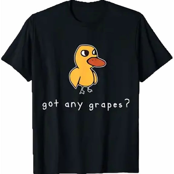 Funny Duck Got Any Grapes Graphic Summer Design T-Shirt