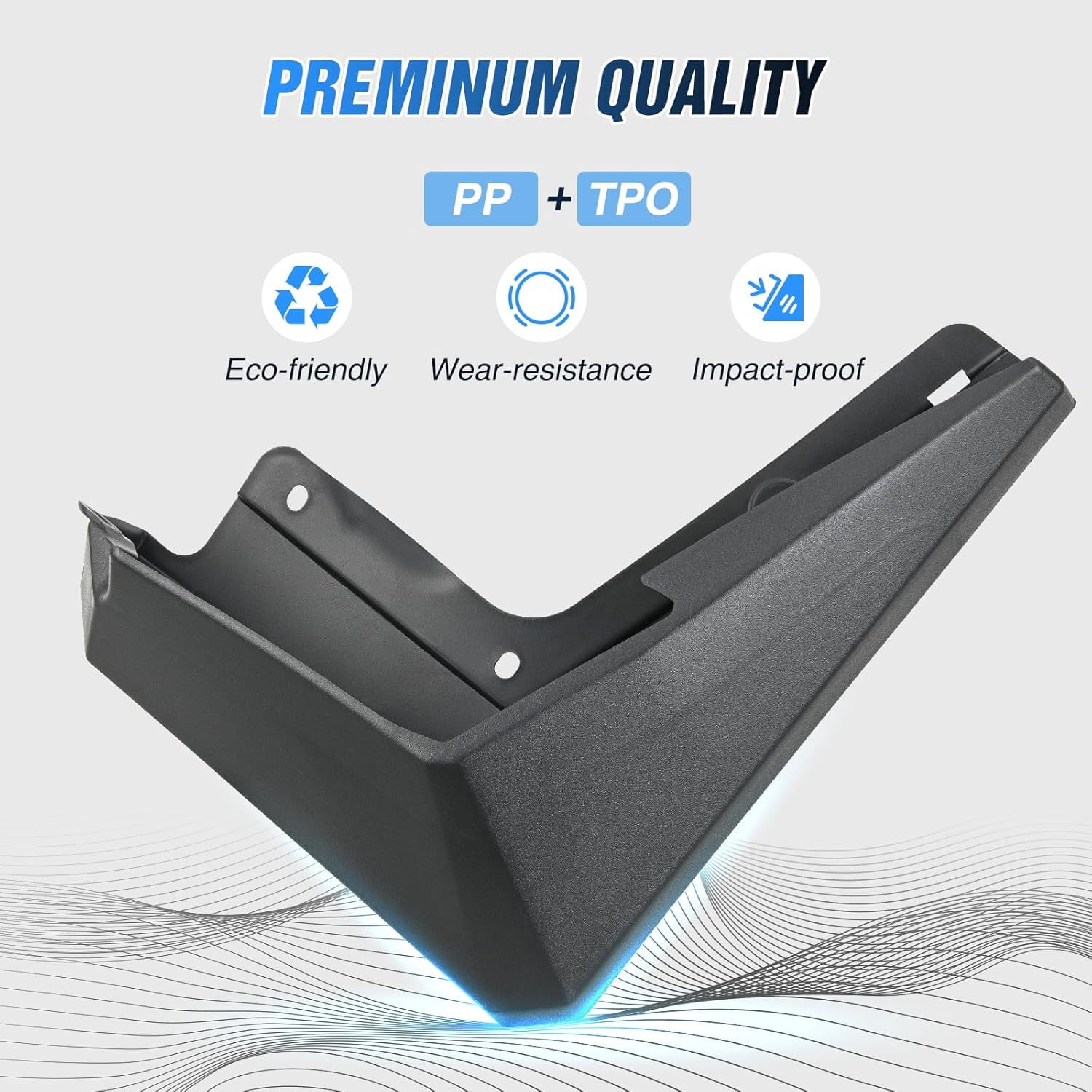 Nilight Mud Flaps for Tesla Cybertruck 2023 2024 2025, No Drilling Precision Fit Exterior Accessories Heavy-Duty Splash Guards Protection, Front & Rear Set