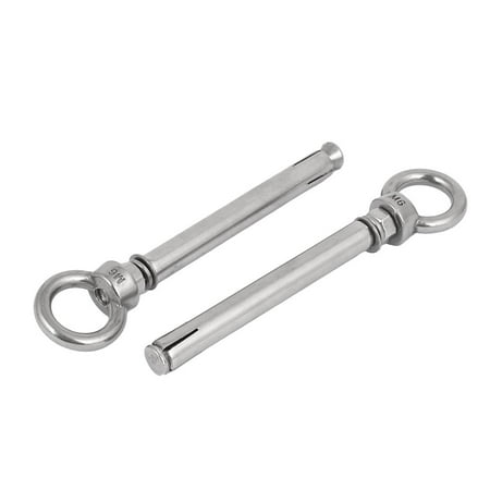 M6x100mm 304 Stainless Steel Expansion Screw Closed Hook Anchor Bolt ...