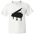 thumbnail image 3 of Inktastic Piano Silhouette Youth T-Shirt, 3 of 5