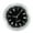 silver frame black r, variant on Compact Small Clock Fit Up Vintage Miniature Round Metal Watch Dials Featuring Roman Numerals for Craft Projects