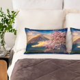 thumbnail image 3 of Xecao Cherry Blossoms Pattern Satin Pillowcases for Hair and Skin, Luxurious and Silky Pillow Cases with Envelope Closure, 20x30 Inches, 3 of 7