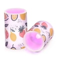 thumbnail image 2 of Strawberry Lemon Watermelon Flameless LED Candle Set with Remote, Battery Operated Color Changing Pillar Candles, Set of 2, 2 of 7