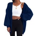 thumbnail image 1 of Chaqueta de punto grueso con capucha para mujer Herrnalise, abrigo grande, 1 of 5