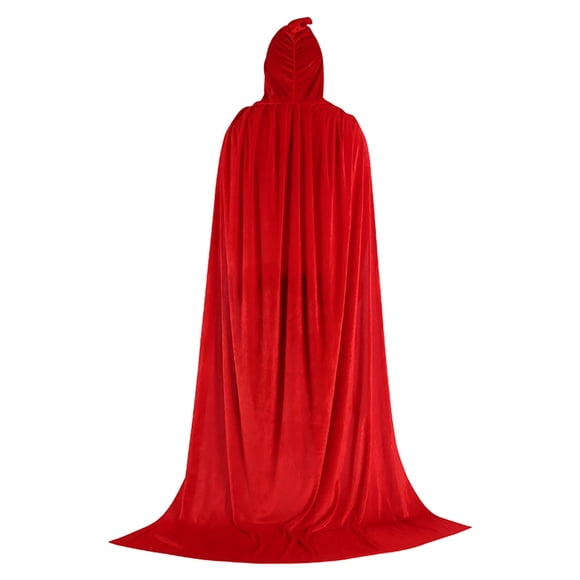 Wraps Unisex Velvet Cape for —Elegant Solid Color Witch Cloak with Multiple Sizes for Halloween