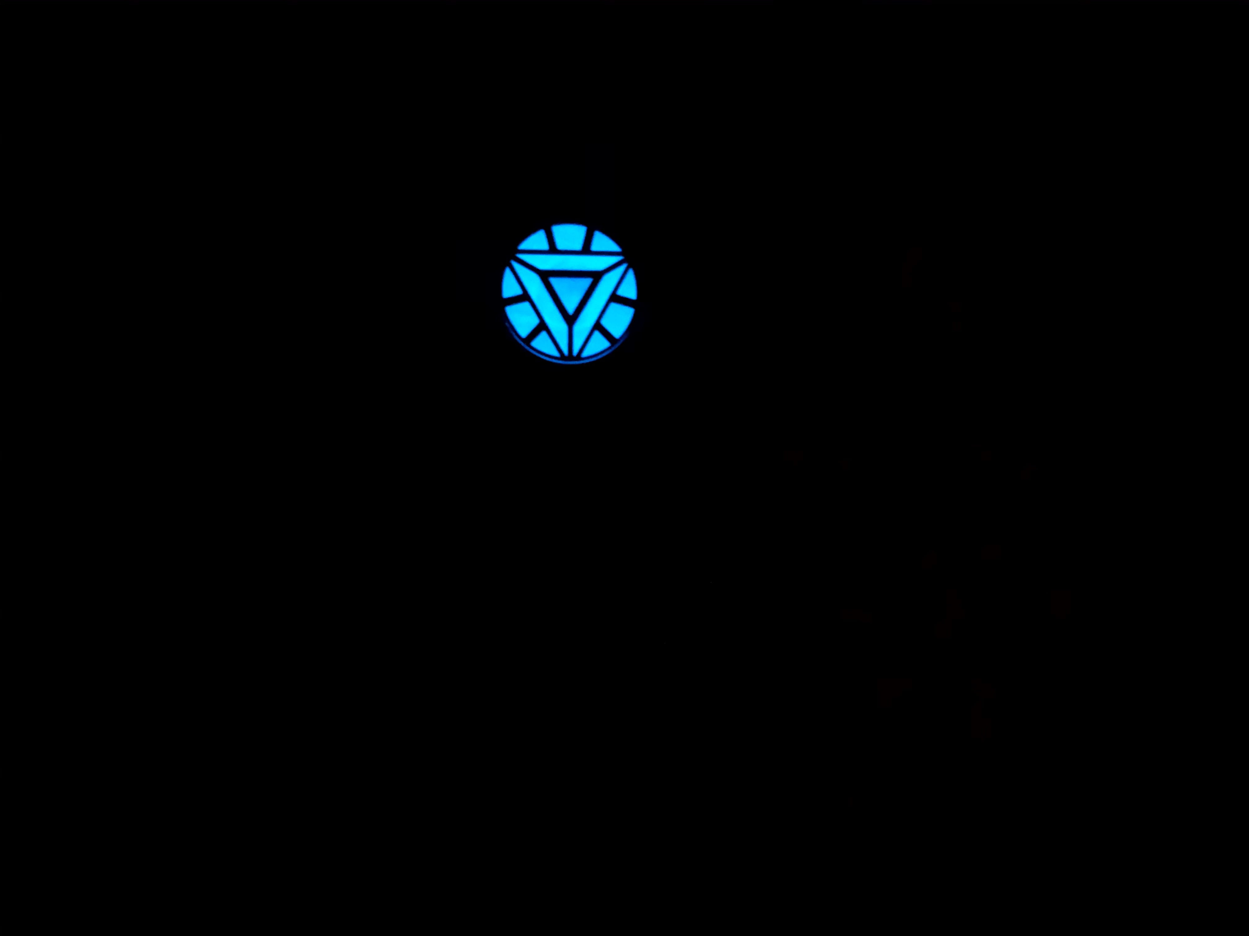 3D Iron Man Arc Reactor Custom Magnetic Chest Piece Light Up Glow in the Dark + UV Keychain Light - Costume Accessory Dress Up