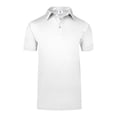 thumbnail image 1 of Playera Tipo Polo para Caballero, Color Blanco, Talla Mediana, 100% Poliéster. Yazbek C1502, 1 of 3
