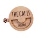 thumbnail image 4 of Letrero de madera reversible resistente para oficina, hogar o ventana (si el gato está dentro o fuera). Marrón, 4 of 9