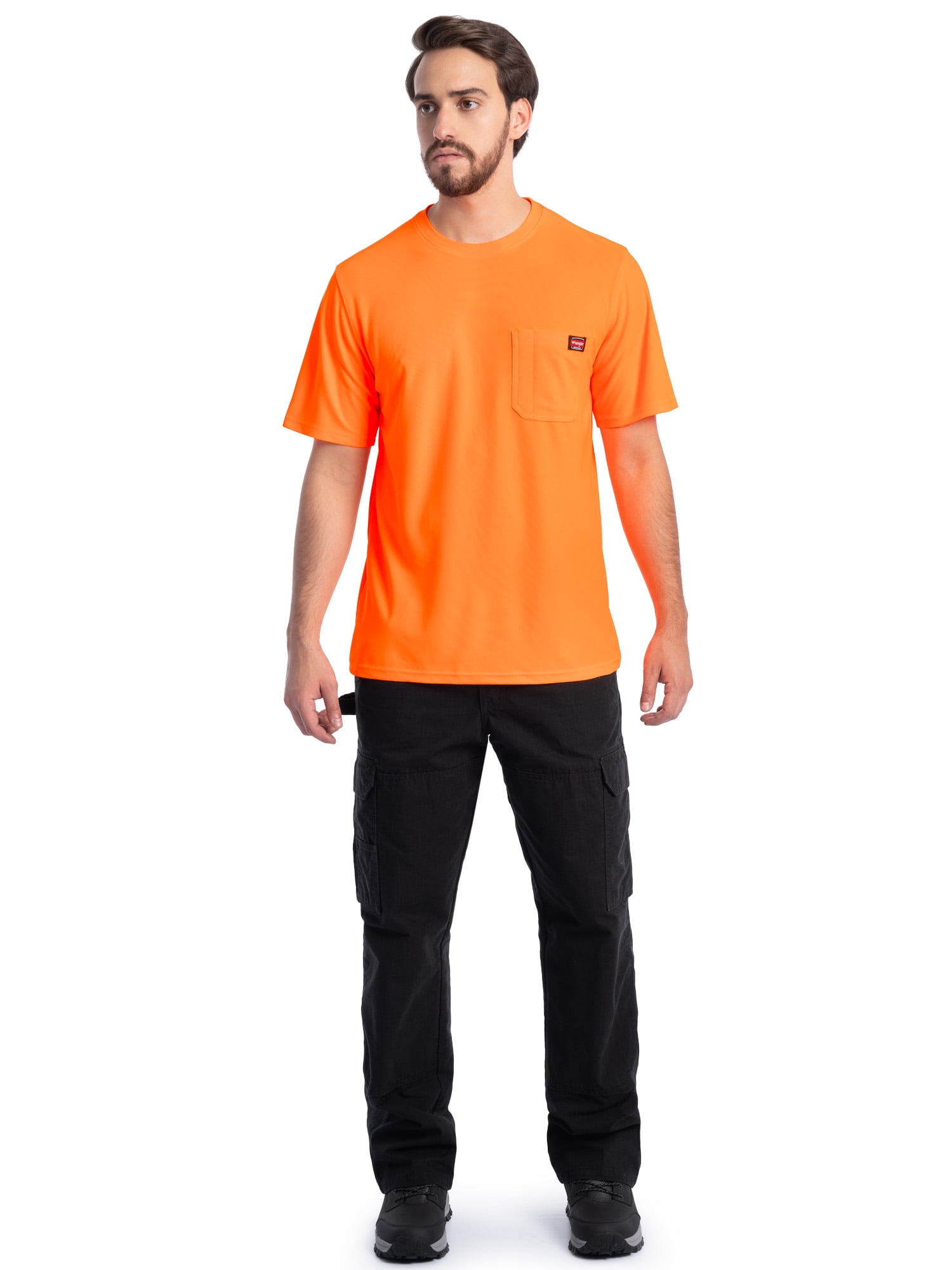 Wrangler Workwear Men's Short Sleeve UPF40 Performance Tee, Size S-3XL and XLT-2XLT