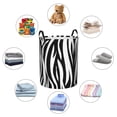 thumbnail image 6 of Round Laundry Basket, Zebra Print Pattern Bathroom Dirty Clothes Basket Laundry Hamper, Small, 6 of 8