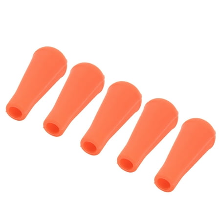 2024 5PCS Archery Arrow Tip 8MM Inner Diameter Rubber Arrow Points For Arrows Training Outdoor Orange