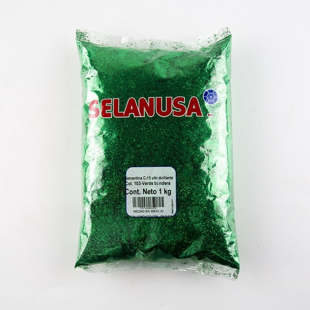 Diamantina Ultra Brillante Verde Bolsa 1Kg Selanusa Selanusa IMP0006008