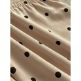 thumbnail image 6 of Women's Polka Dot Elastic Waist Pants, Drawstring Loose Fit Trousers with Pockets for Everyday, Casual, Lounge & Vacation Wear, 6 of 6