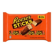 Reese's Sticks Milk Chocolate Peanut Butter Wafer Candy, Packs 1.5 oz, 6 Count