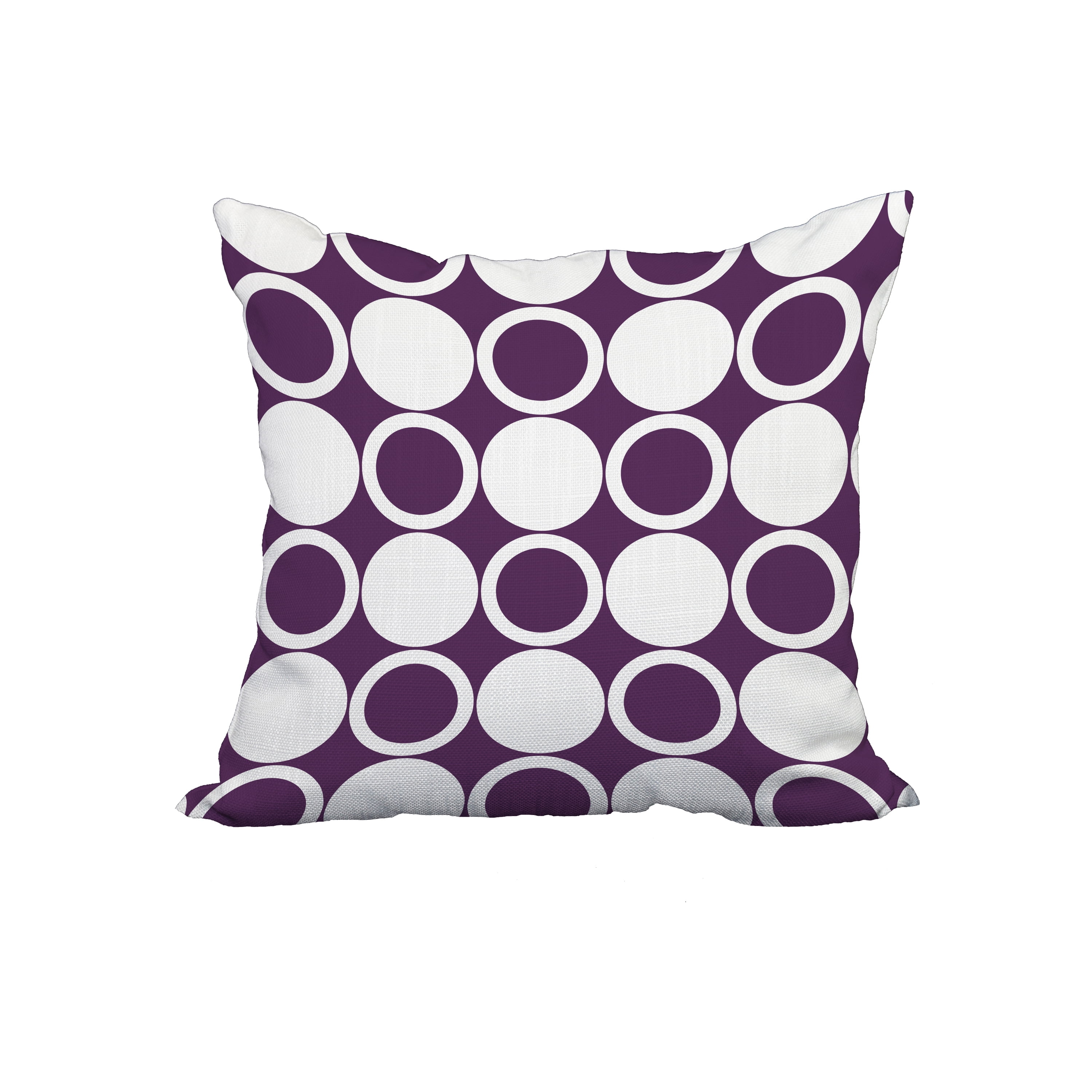 small purple decorative pillows