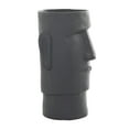 thumbnail image 6 of DecMode 12" x 23" Easter Island Dark Gray Magnesium Oxide Face Planter, 6 of 8
