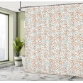thumbnail image 4 of Ambesonne Greek Shower Curtain, Tile Design Camo Pattern Art, 69"Wx84"L, Burnt Orange, 4 of 4