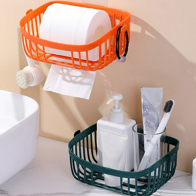 Travelwant Plastic Hanging Shower Caddy Basket Small Hanging  Basket,Connecting Organizer Storage Basket,with Hook,for Bathroom Kitchen,  Pantry
