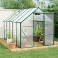 thumbnail image 3 of CarButler 6x10ft Polycarbonate Greenhouse Heavy Duty Walk-in Garden House with Sliding Door and Vent for Outdoor Garden Backyard Green, 3 of 8