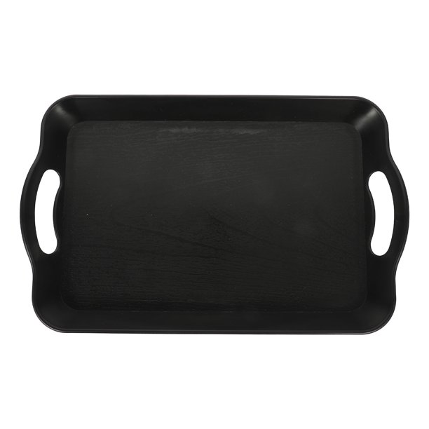 Plastic Food Serving Tray Afternoon Tea Dessert Holder Double Handle