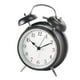 thumbnail image 2 of Pequeño reloj despertador de metal gemelo ruidoso, silencioso, con luz nocturna, 2 of 7