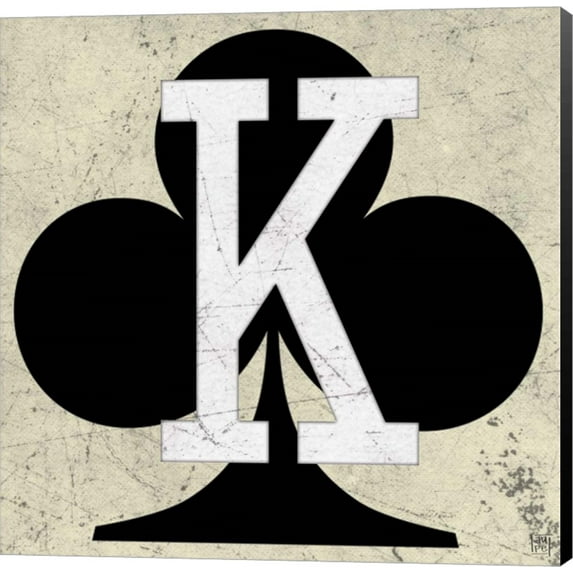King of Clubs Antique by Aubree Perrenoud, Canvas Wall Art