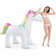 thumbnail image 3 of Jasonwell Unicorn Sprinkler Inflatable Unicorn Water Toys Ginormous Unicorn Yard Sprinkler (L), 3 of 7