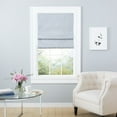thumbnail image 2 of Exclusive Home Montague Trellis Total Blackout Roman Shade, 27"x64", Silver, 2 of 16