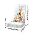 thumbnail image 3 of CaiYueKe Easter Bunny Chair Covers Set, Holiday Dining Decor, Festive Party Chair Slipcovers, Spring Home Table Setting, Washable Decorative Covers for Kitchen Dining Room Gatherings, 3 of 7
