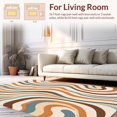 thumbnail image 2 of ODIKA 5' x 7' Machine Washable Non-Slip Area Rug, Contemporary Wave High Traffic Rug, Beige, 370185, 2 of 7