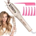 thumbnail image 1 of Tenazas para Rizar Cabello Autom&aacute;tico,32mm Rizadora para Cabello,Tenaza para Cabello con Giro Autom&aacute;tico y Pantalla LCD, 4 Niveles Temperatura, Antiatascamiento, Calentamiento R&, 1 of 7