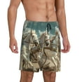 thumbnail image 2 of Yiaed Roman Chariot Horse Race for Men's Soft Sleep Pajama Short Lounging Pajama Shorts-Medium, 2 of 6