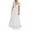 White, variant on Zpanxa Summer Dresses for Women V Neck Short Sleeve Floral Lace Wedding Dress Bridesmaid Cocktail Party Maxi Dress Pink S