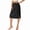 Black, variant on Women's Knee Length Lace Hem Elastic Waist Half Slips - Petticoat for Dresses and Comfort