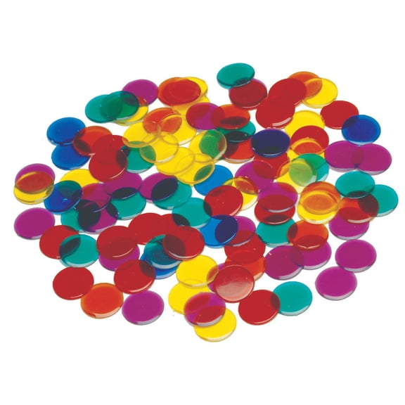 Learning Advantage Transparent Counters - .75" - Set of 1,000