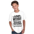 thumbnail image 5 of A Day Without Video Games Crewneck T Shirts Boy Girl Teen Brisco Brands L, 5 of 6