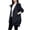 #01 Black, variant on Womens Italian Long Length Zip Up ed Ribbon Cord Lightweight Waterproof Hope Raincoat Jacket Clearance Reusable Breathable Outdoor Rain Coat