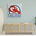 thumbnail image 2 of Stupell Industries Fresh Lobster Sign Grain Pattern Rustic Beach House , 36 x 36, Design by Kim Allen, 2 of 6