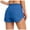 Blue, variant on ibuvkizy Womens Shorts Casual Summer Shorts for Women,Fashion Shorts High Waisted Swimsuit Bathing Shorts Pants,Comfy Short Pants Drawstring Elastic Waist Pocketed Shorts