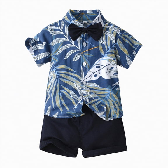 Kids Clothes Boys Toddler Baby Boy Spring Summer Cotton Elastic Printed Sleeveless Running Suit 12 18 24 Month 3T 4T 5T New Born for Twins Outfits T-shirt Tops Shorts 2PCS Set
