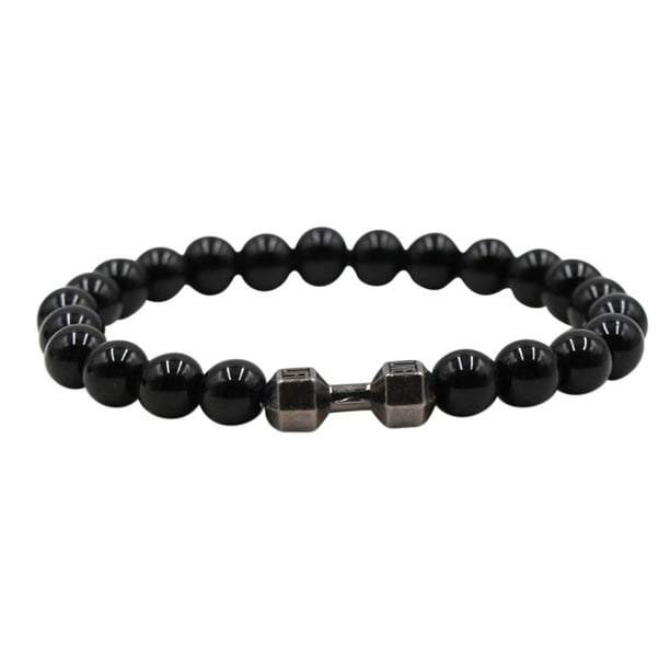 Regalos para las Mujeres Negro Pulsera de la Manumbra para Hombres Y Mujeres, Piedra Natural Pulsera de la Manumbra con Cuentas Set Regalos para Hombres