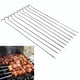 thumbnail image 4 of Brochetas 10PCS BBQ Barbacoa Asar Cocinar Largo Acero Inoxidable, 4 of 7