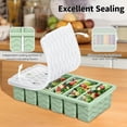 thumbnail image 5 of 2-Pack Silicone Freezer Trays with Lid, 2 Large 2-Cup(500Ml) & 6 Small 1/2-Cup(1, 5 of 10
