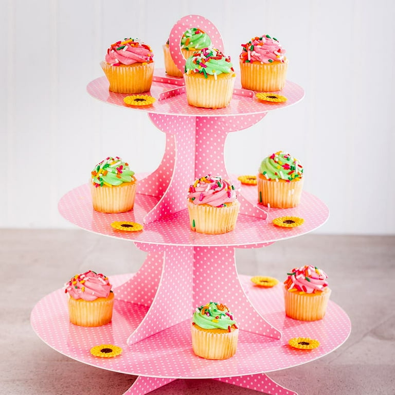 Polka dot cake stand cheap