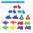 thumbnail image 2 of Uxcell Foam Stickers,4Pack 84Pcs EVA Self Adhesive Foam Shape Stickers,Car Style, 2 of 5